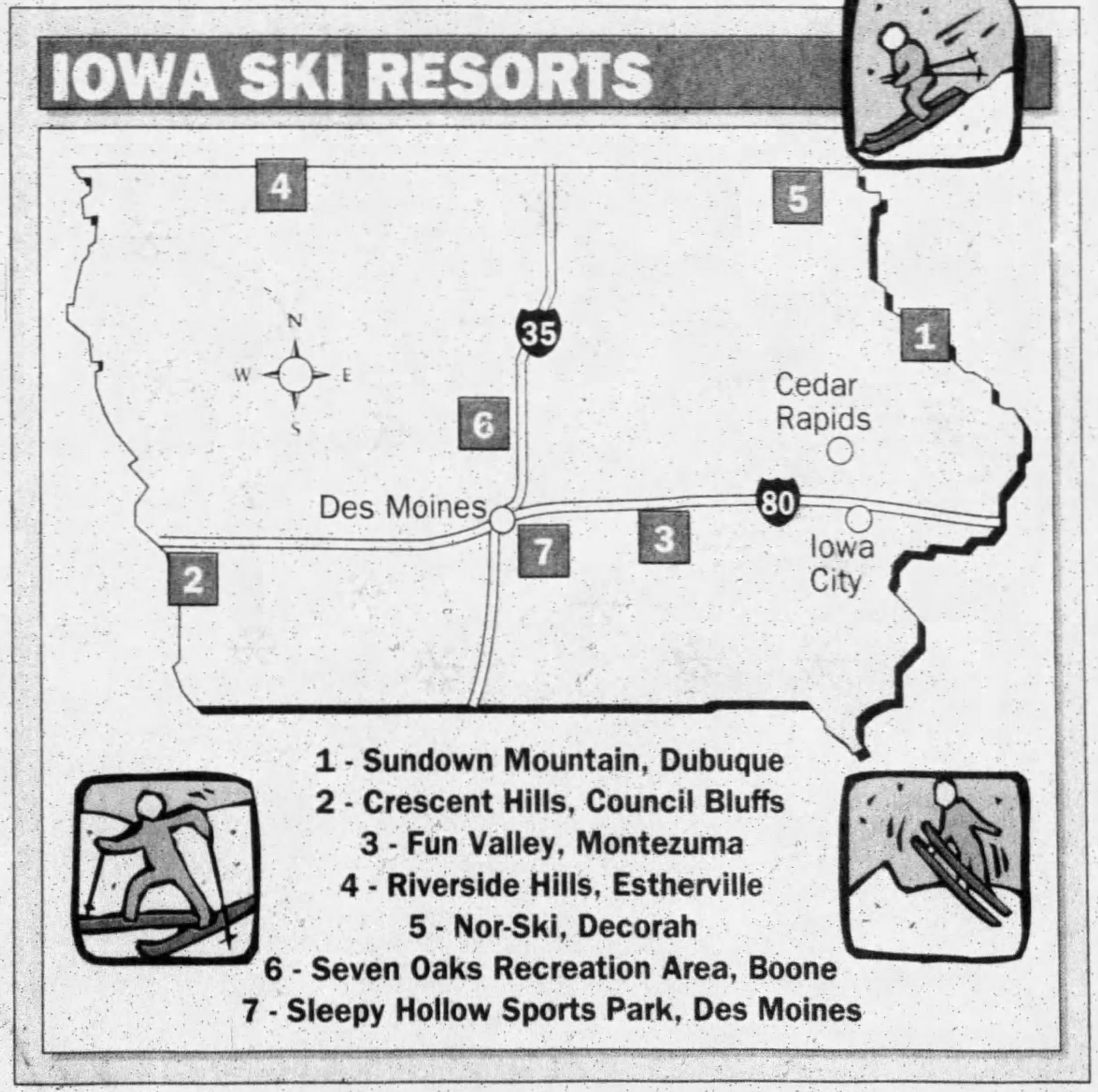 Iowa Map 1999