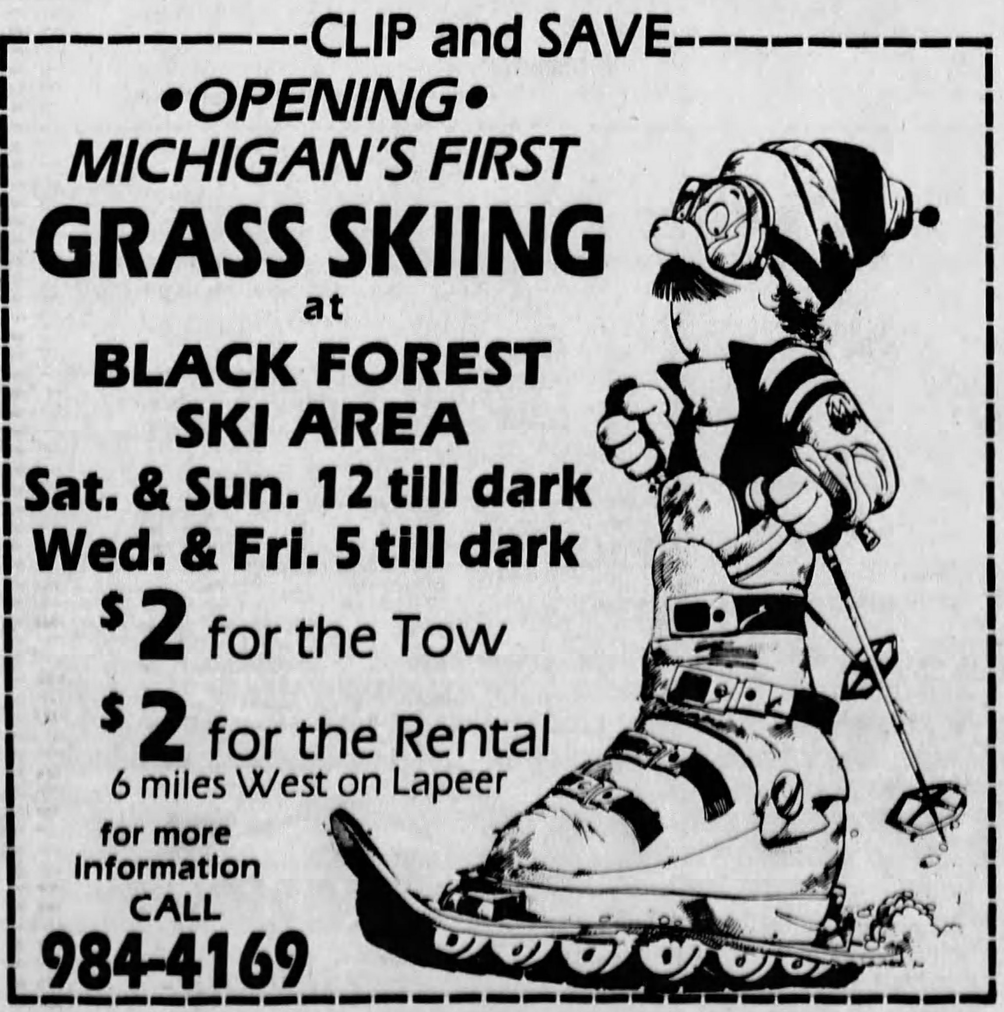 grass skiing ad